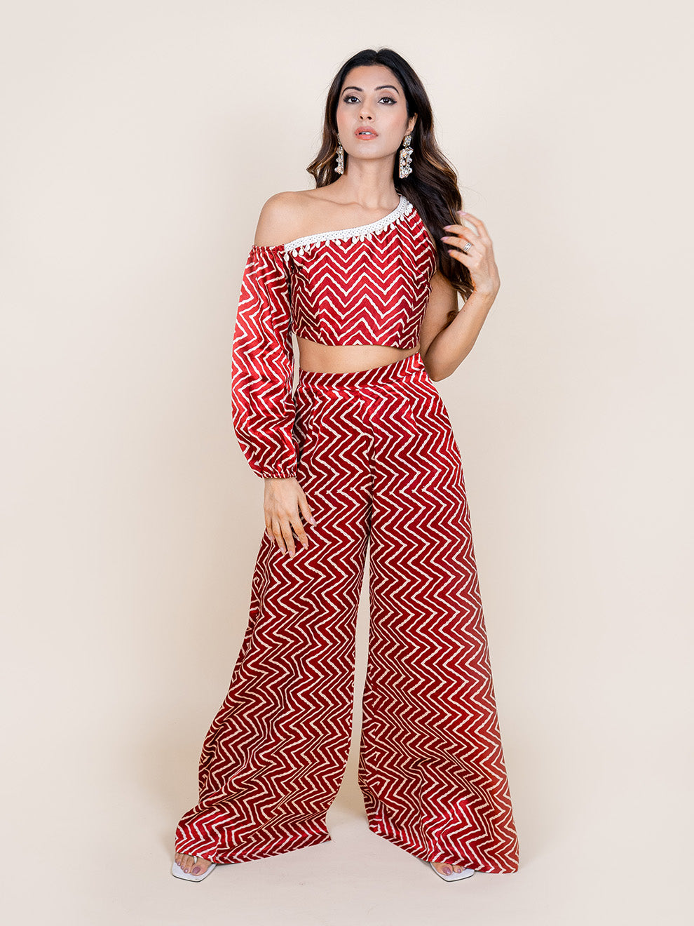 Mystique Mirage One-shoulder Premium Coord Set