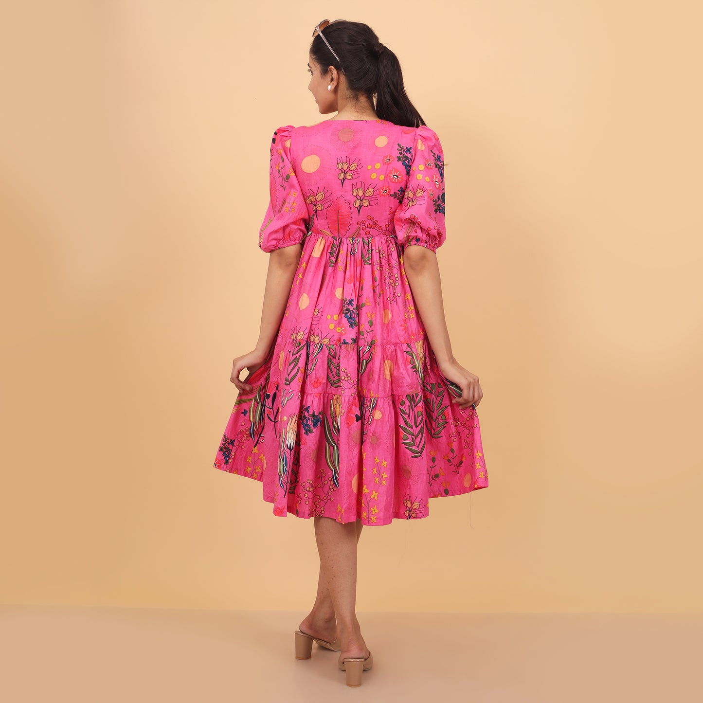 Radiant Cotton Midi Dress