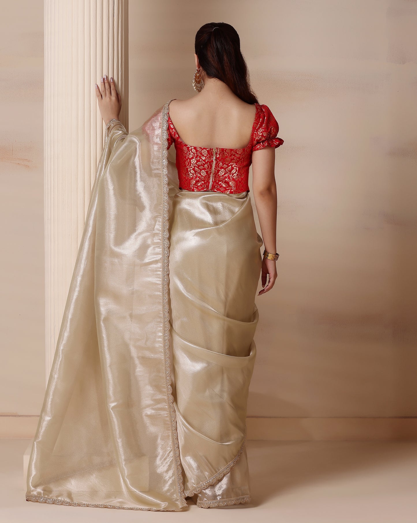 Ivory Allure Saree