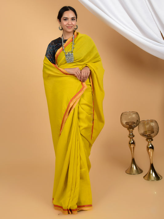 Regal Elegance Pure Chanderi Lace Saree