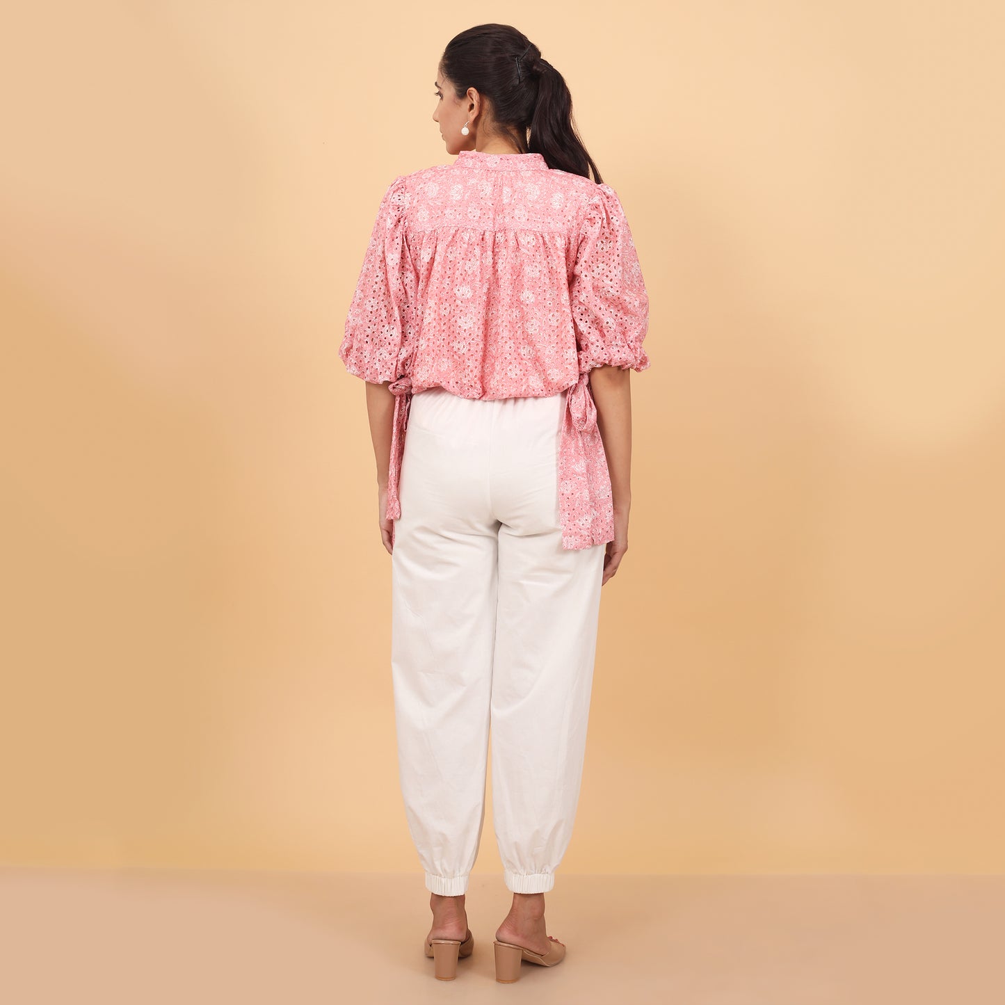 Delightful Cotton Embroidered Coord Set