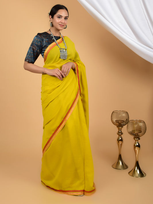 Regal Elegance Pure Chanderi Lace Saree