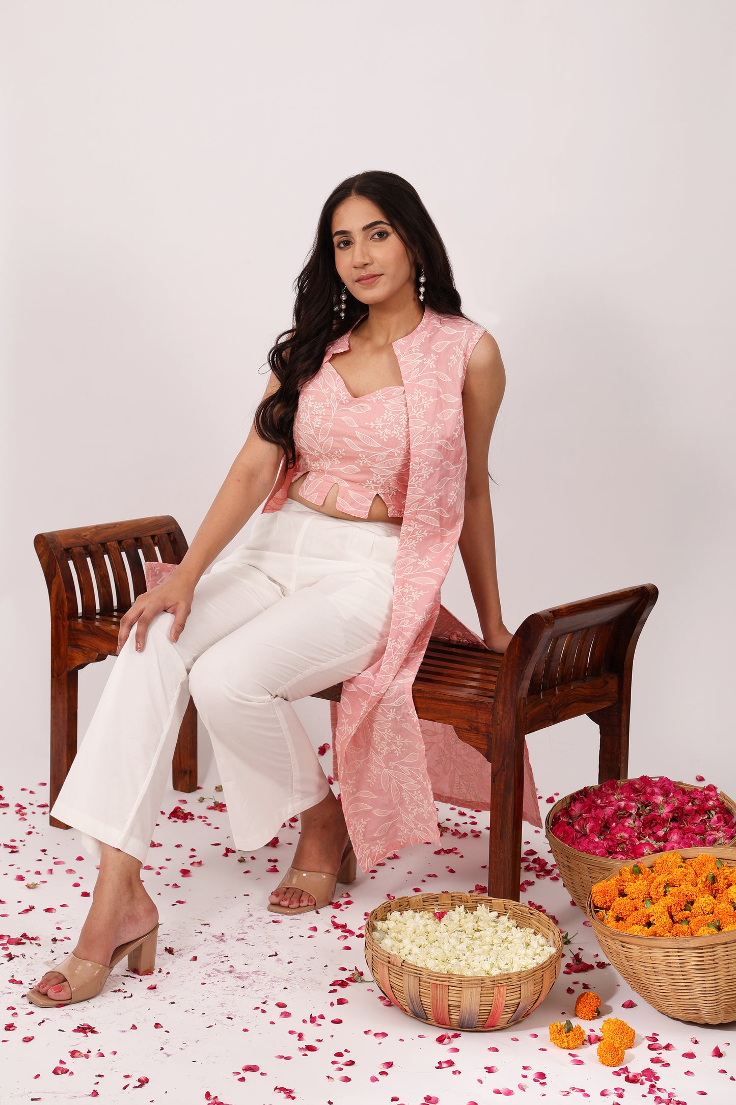 Ethereal Cotton Embroidered Coord Set