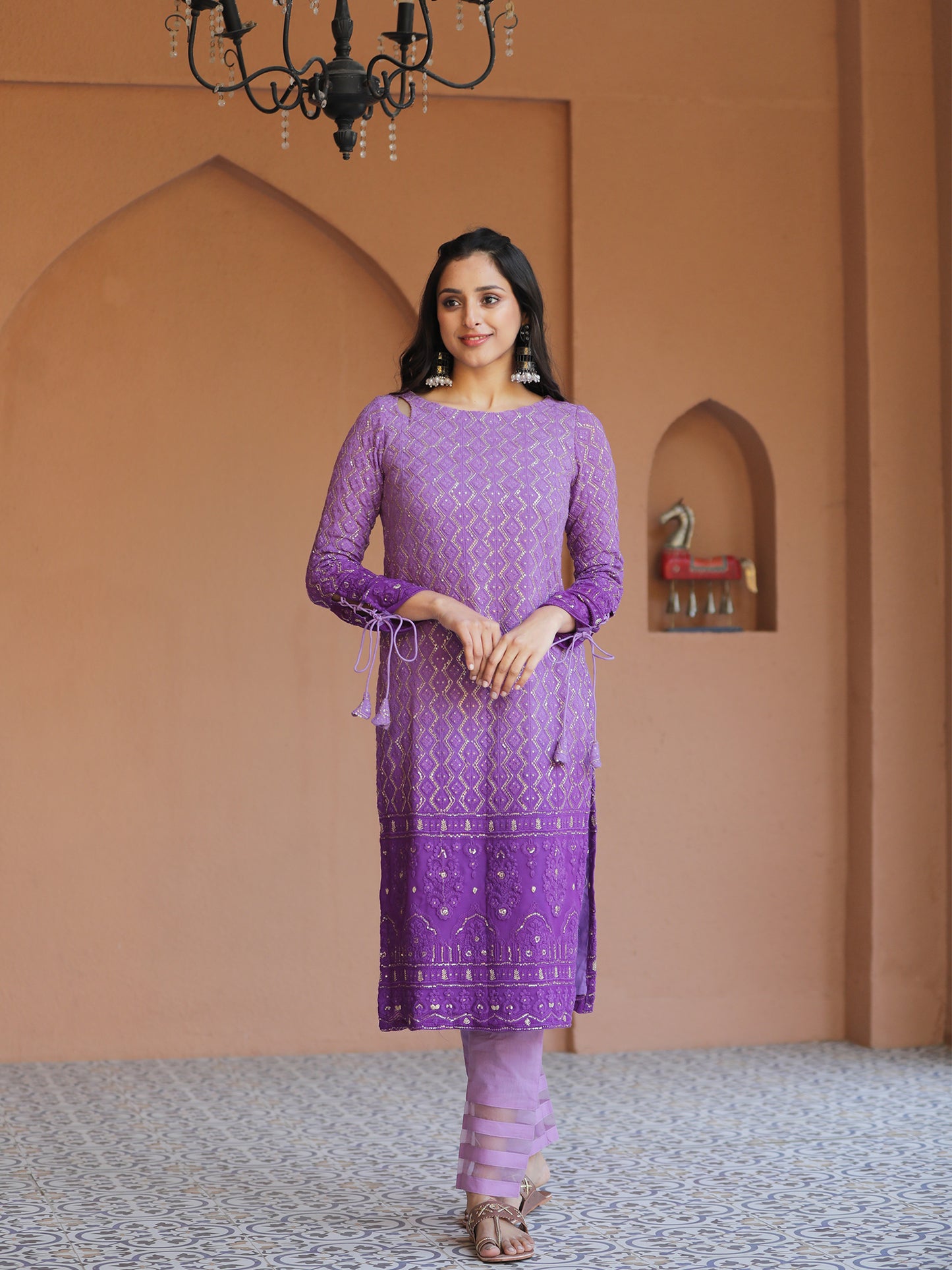 Phoenix Chikankari Embroidered Kurta