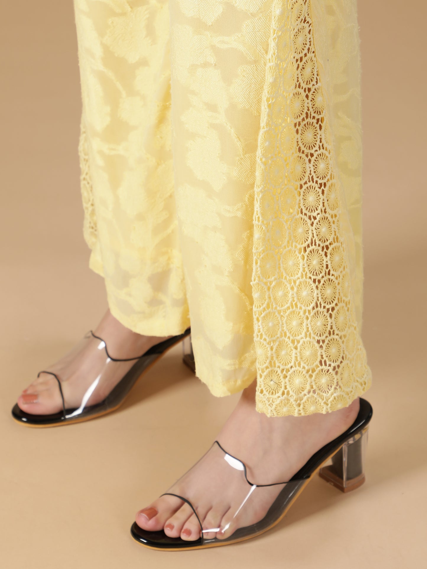 Yellow Drape Coord Set (Set of 4)