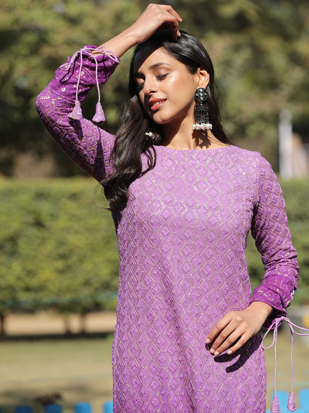 Phoenix Chikankari Embroidered Kurta and Pant (Set of 2)