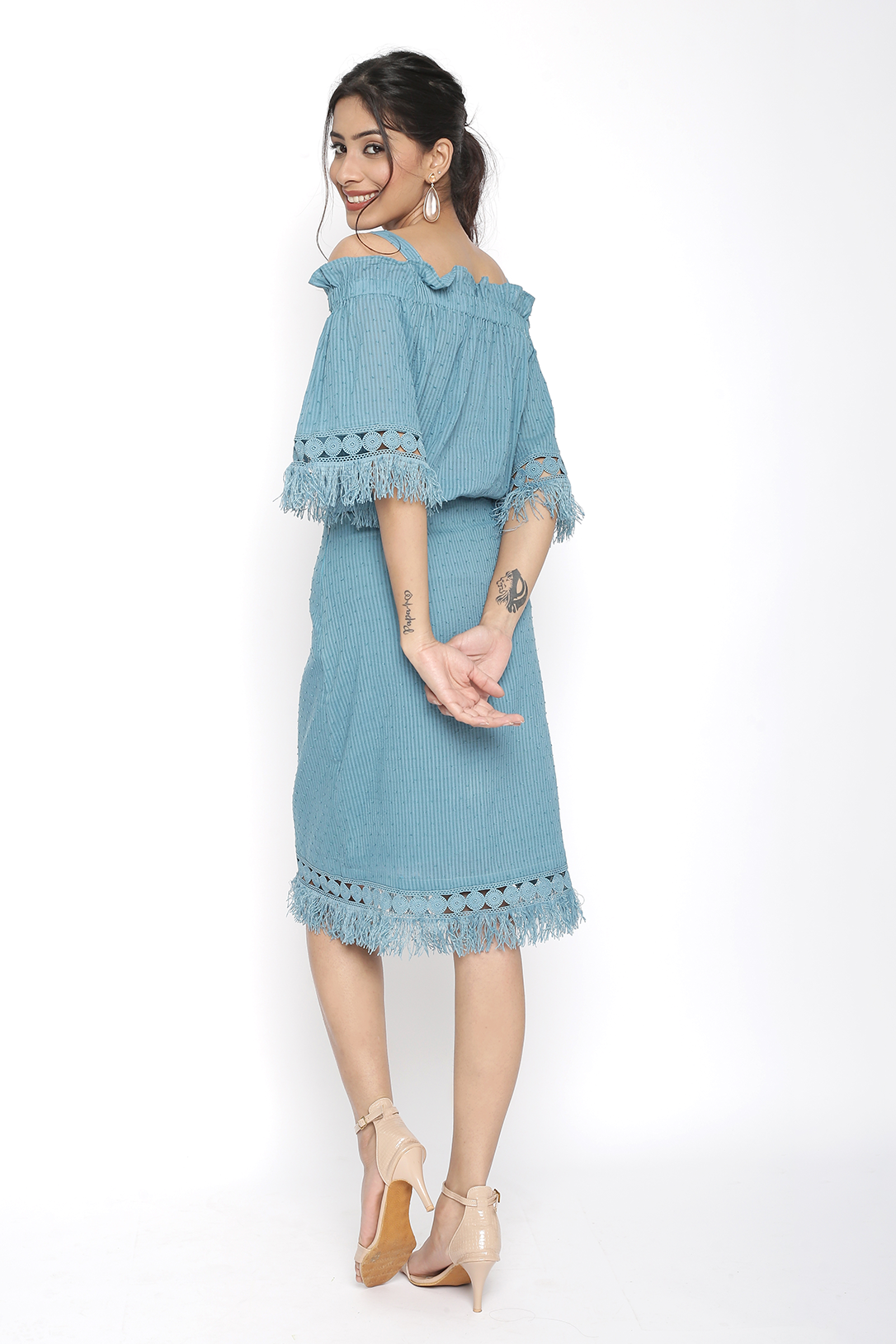 Women Off-shoulder Co-ord Set