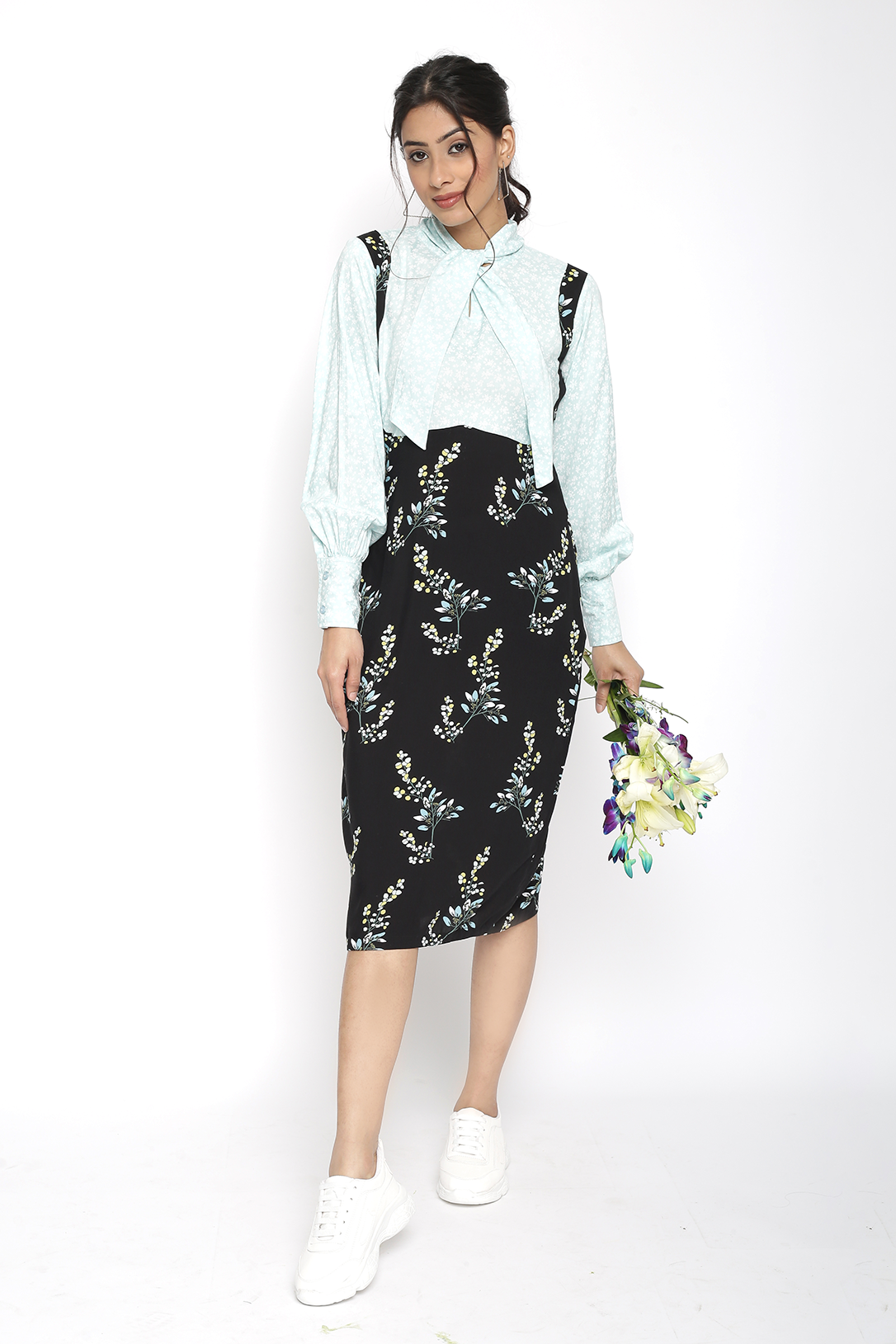 Vintage High-Waisted Shirt Dress