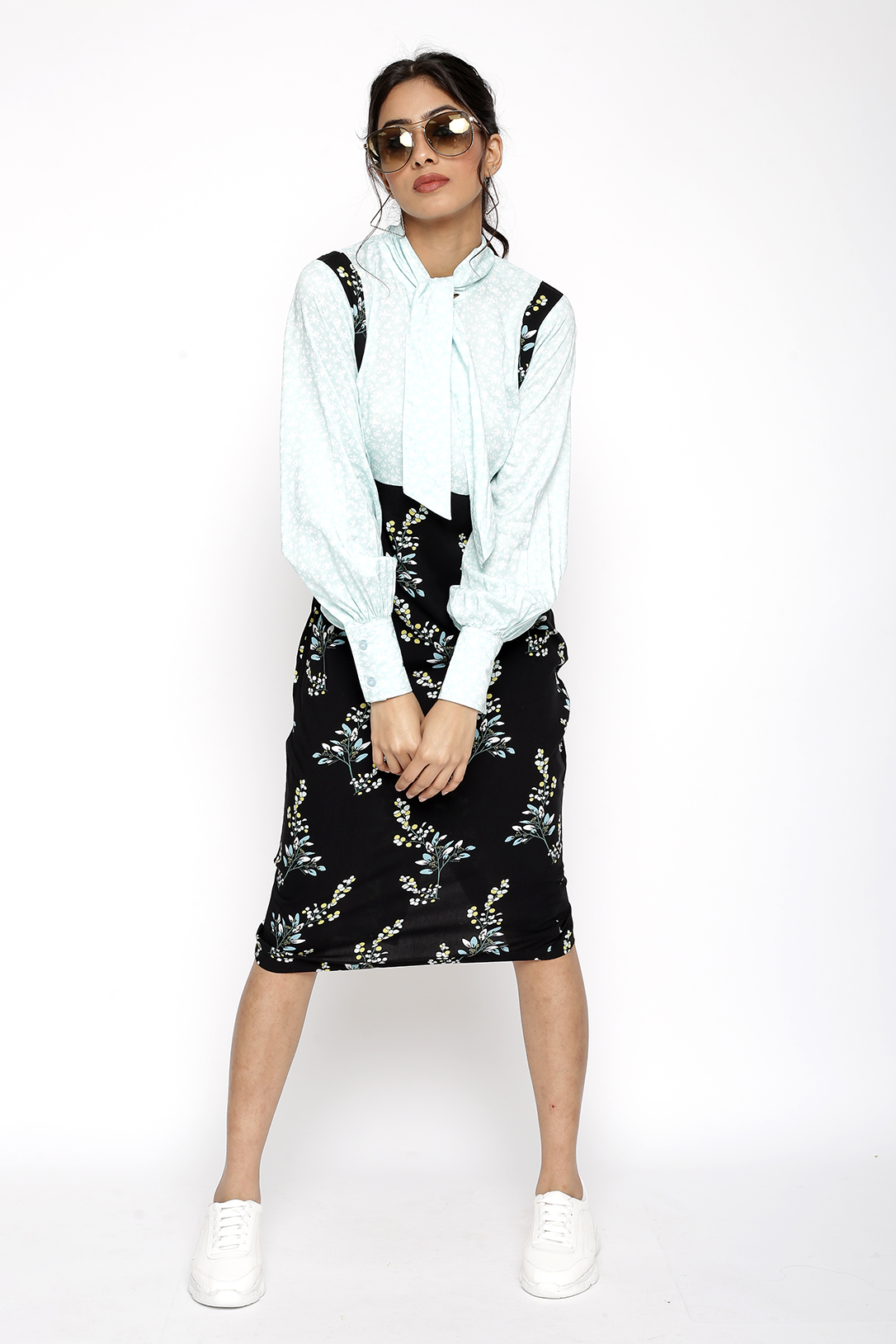 Vintage High-Waisted Shirt Dress