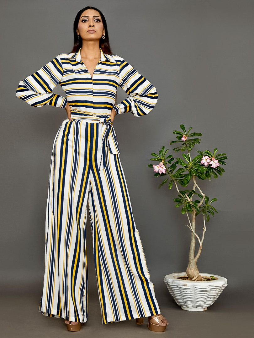 Simpson Peel Striped Jumpsuit
