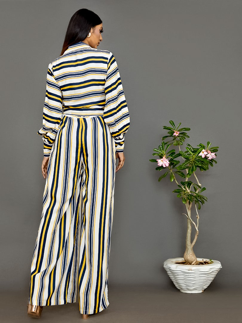 Simpson Peel Striped Jumpsuit