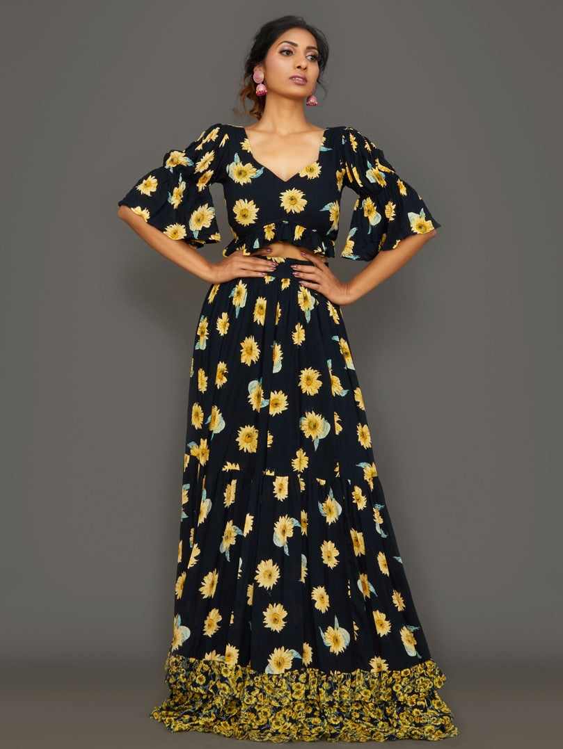 Scorcher Night Lehenga Set