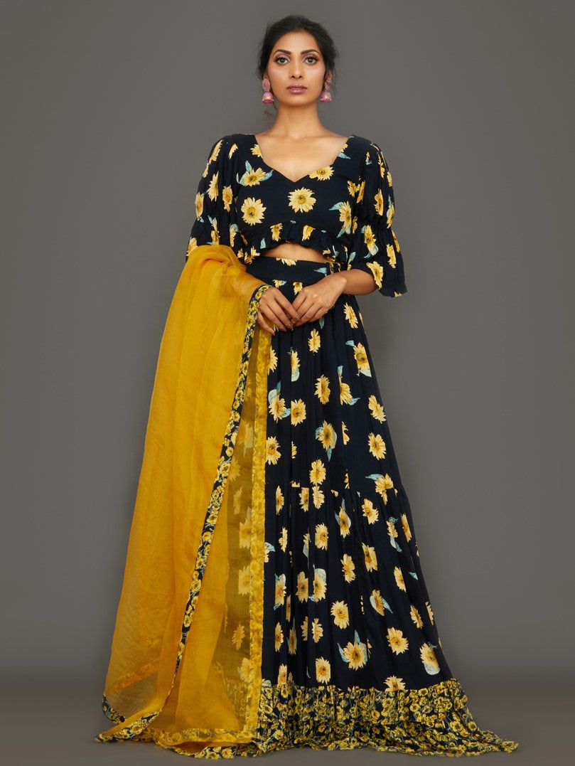 Scorcher Night Lehenga Set