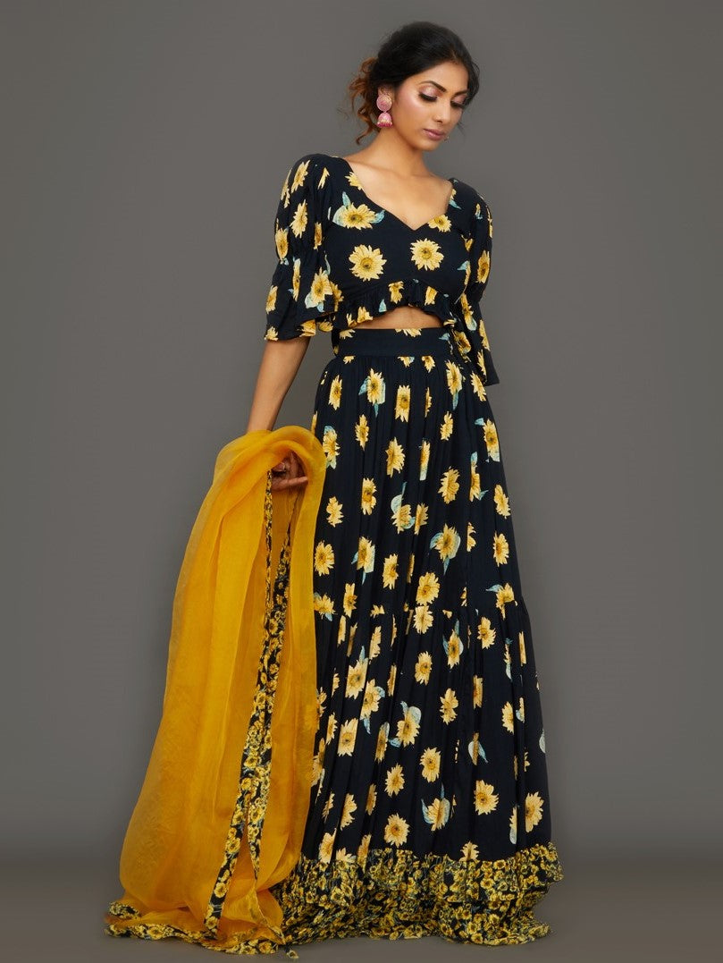 Scorcher Night Lehenga Set