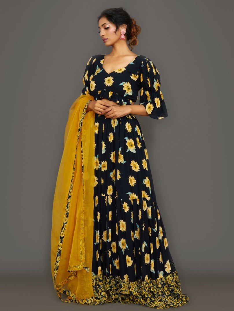 Scorcher Night Lehenga Set