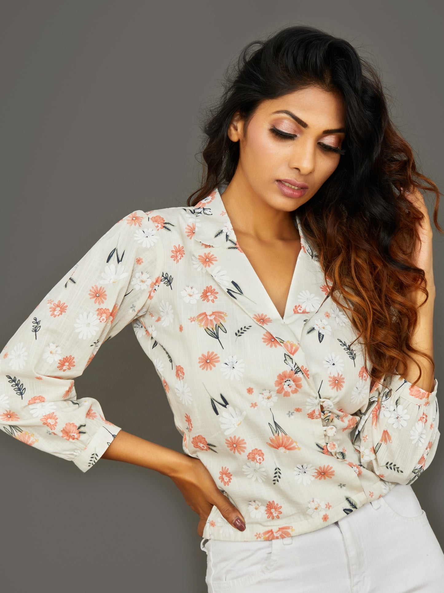 Floral Jacket Top