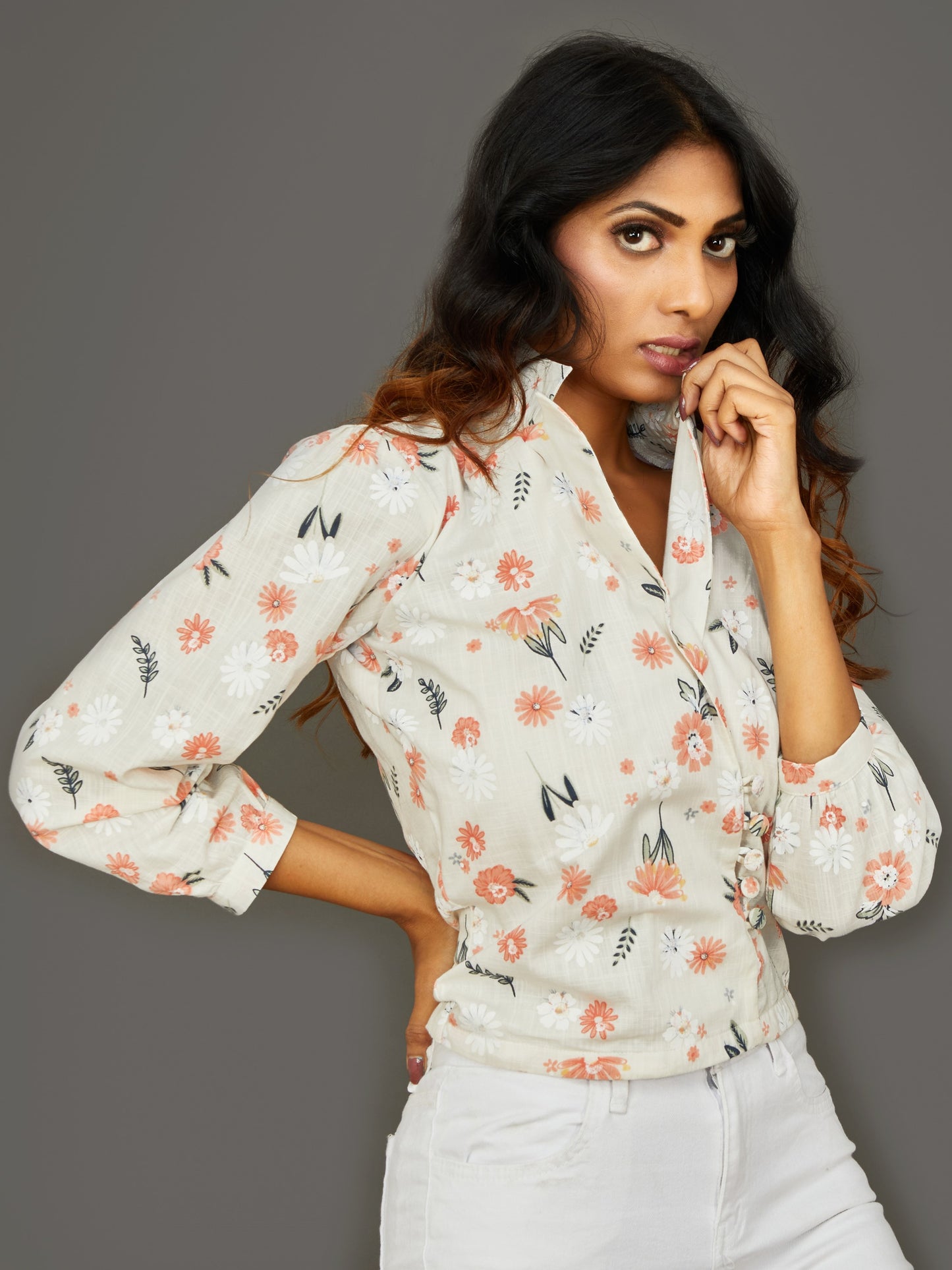 Floral Jacket Top