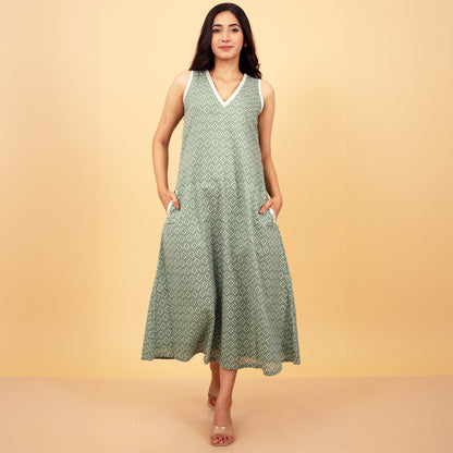 Serene Cotton Lace Dress