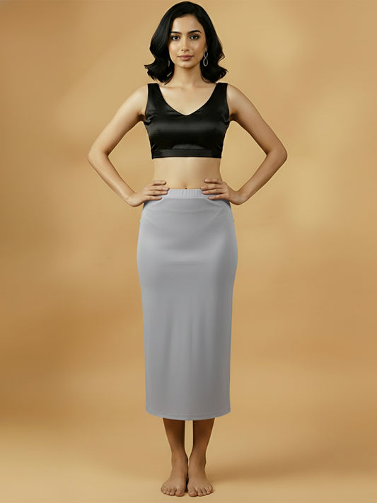 Sleek Grey Saree Shapewear