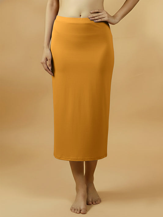 Warm Mustard Saree Shapewear