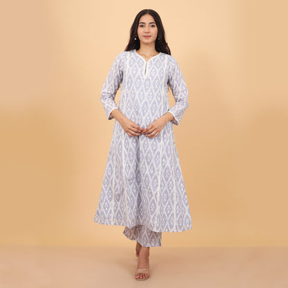 Trendy Ekat Print Cotton Kurta Pant