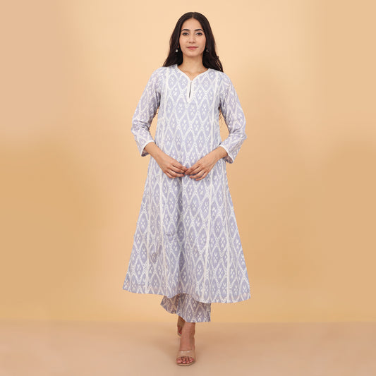 Trendy Ekat Print Cotton Kurta Pant