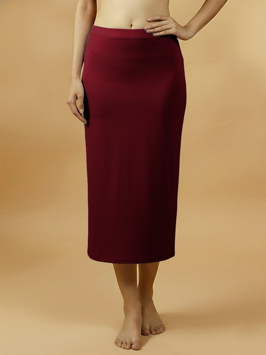 Rich Maroon Saree Shapewear