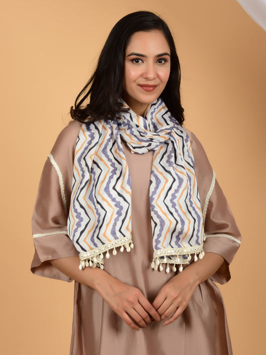 Ocean Breeze Silk Satin Stole
