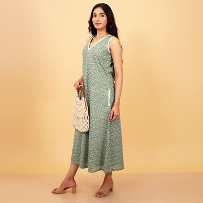 Serene Cotton Lace Dress