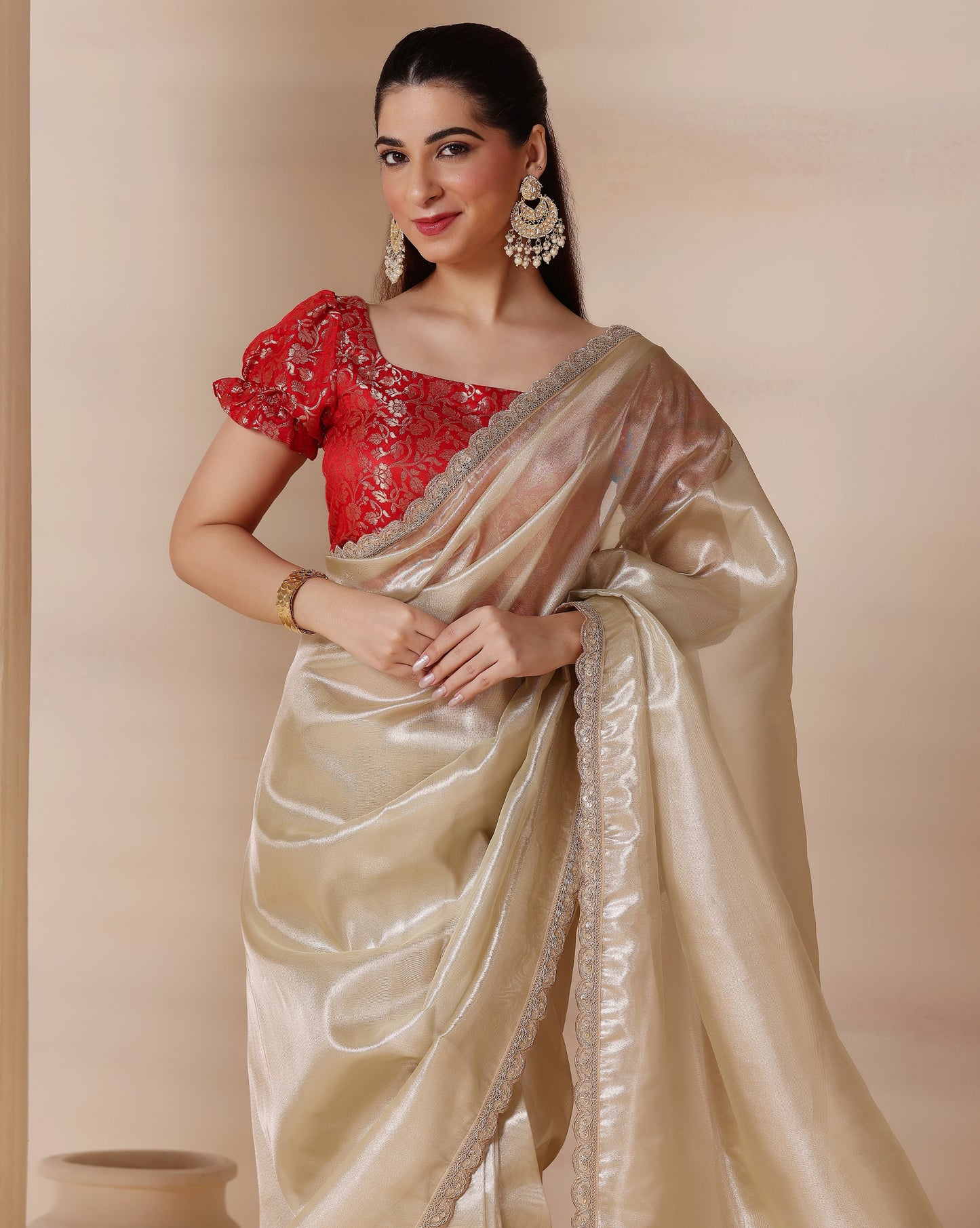 Ivory Allure Saree