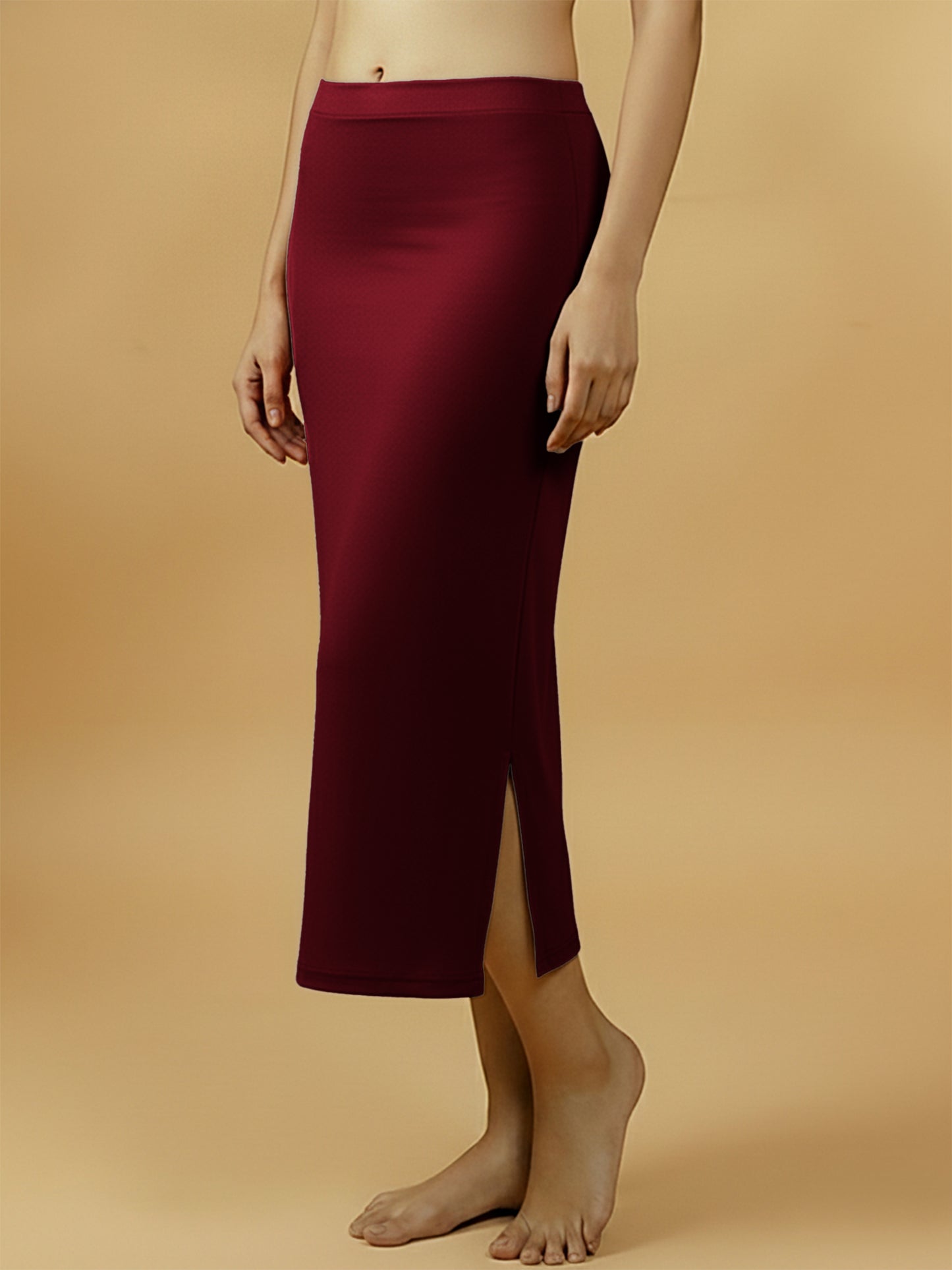Rich Maroon Saree Shapewear