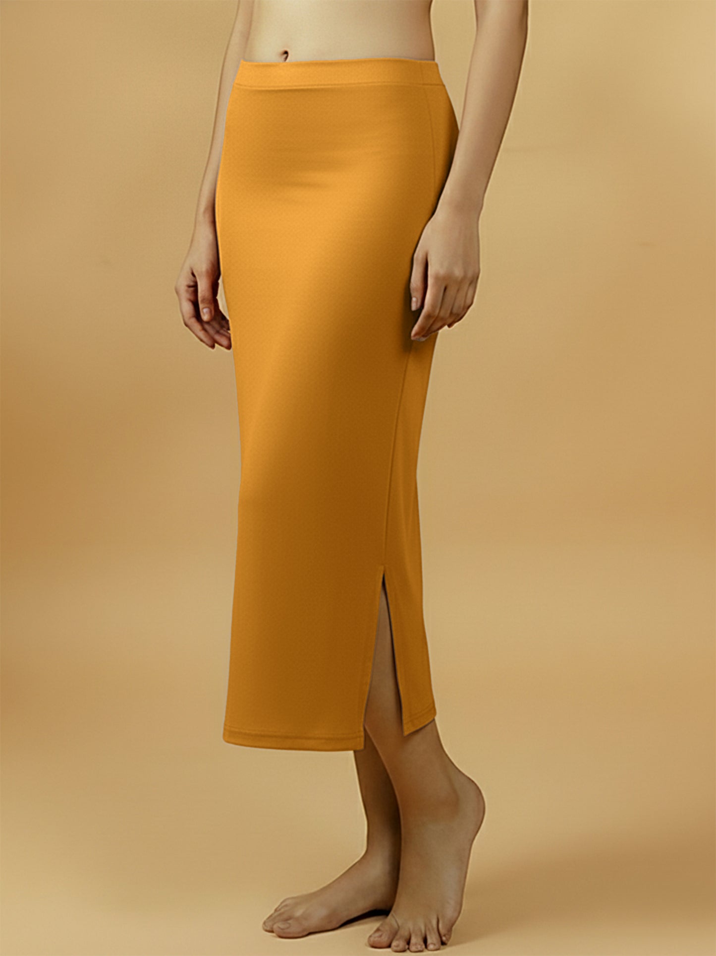 Warm Mustard Saree Shapewear