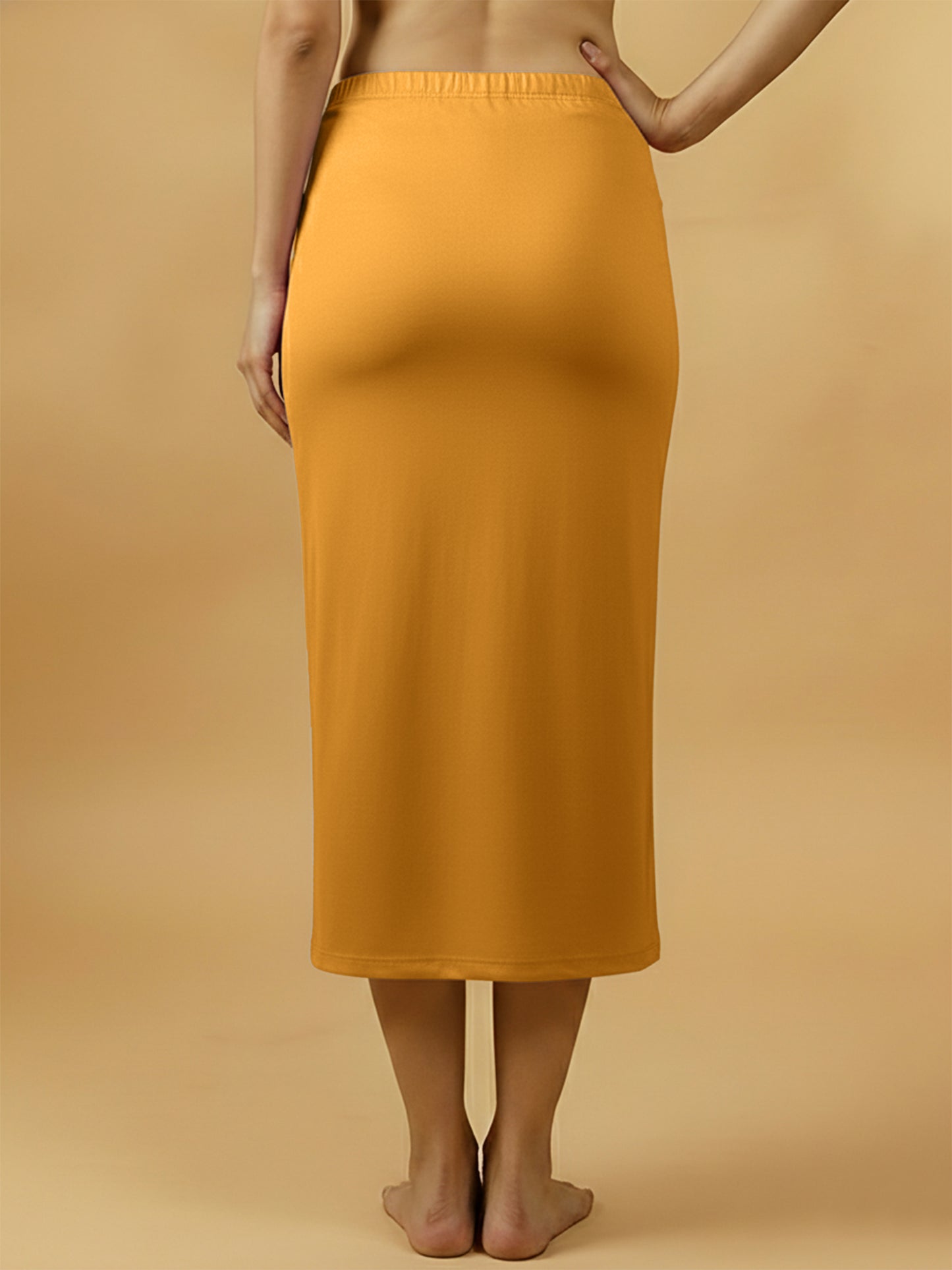 Warm Mustard Saree Shapewear