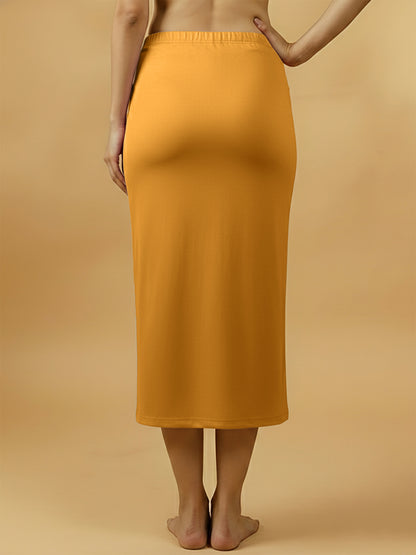 Warm Mustard Saree Shapewear