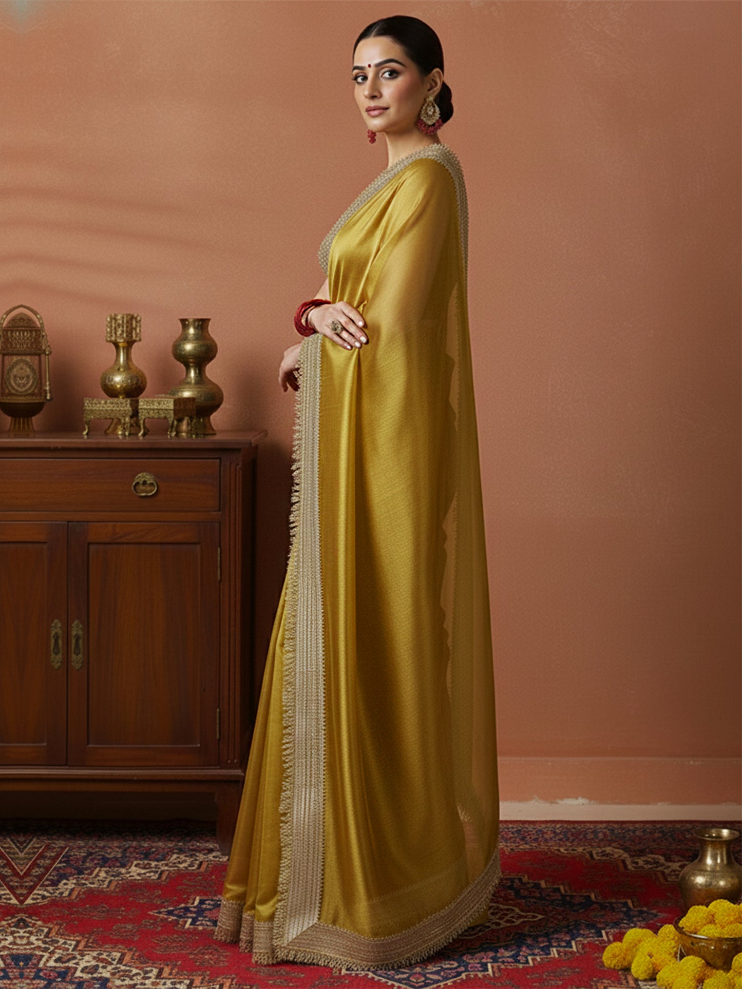 Radiant Luxe Tissue Couture Saree with Blouse Fabric