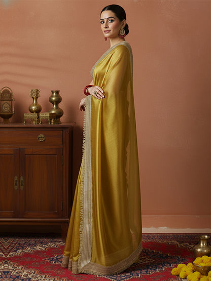 Radiant Luxe Tissue Couture Saree with Blouse Fabric