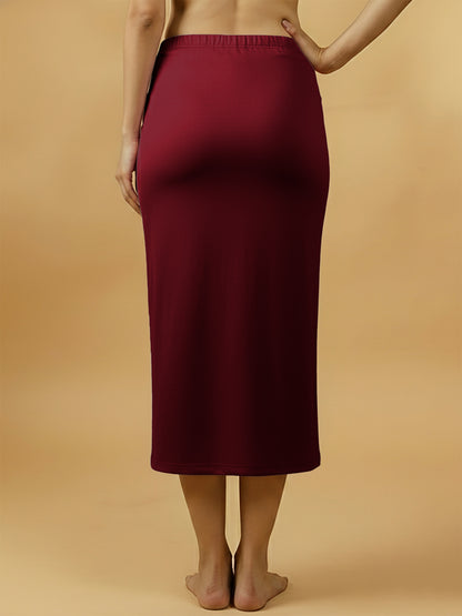 Rich Maroon Saree Shapewear