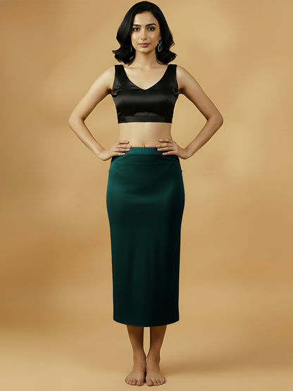 Signature Dark Green Saree Shapwear