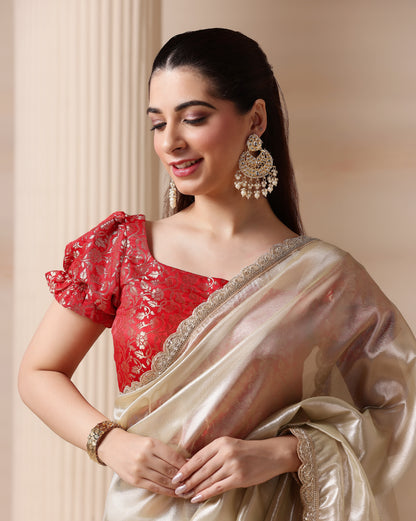 Ivory Allure Saree