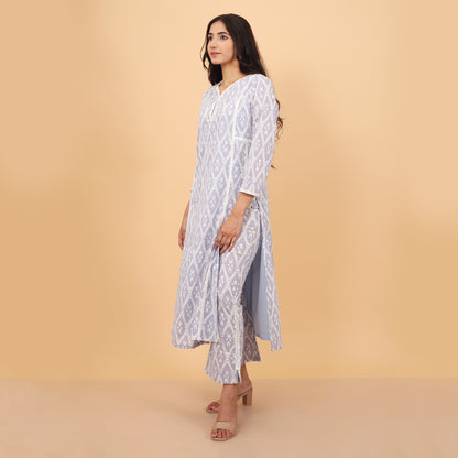 Trendy Ekat Print Cotton Kurta Pant