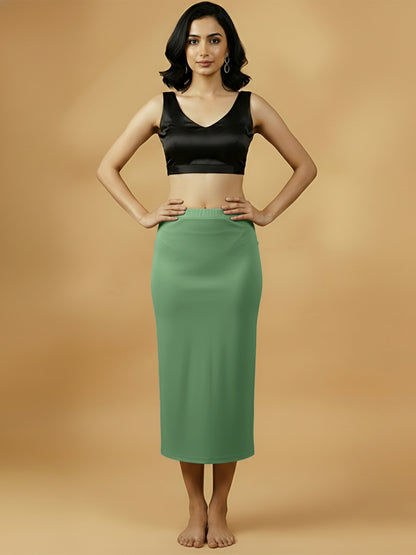 Essence Green Saree Shapewear