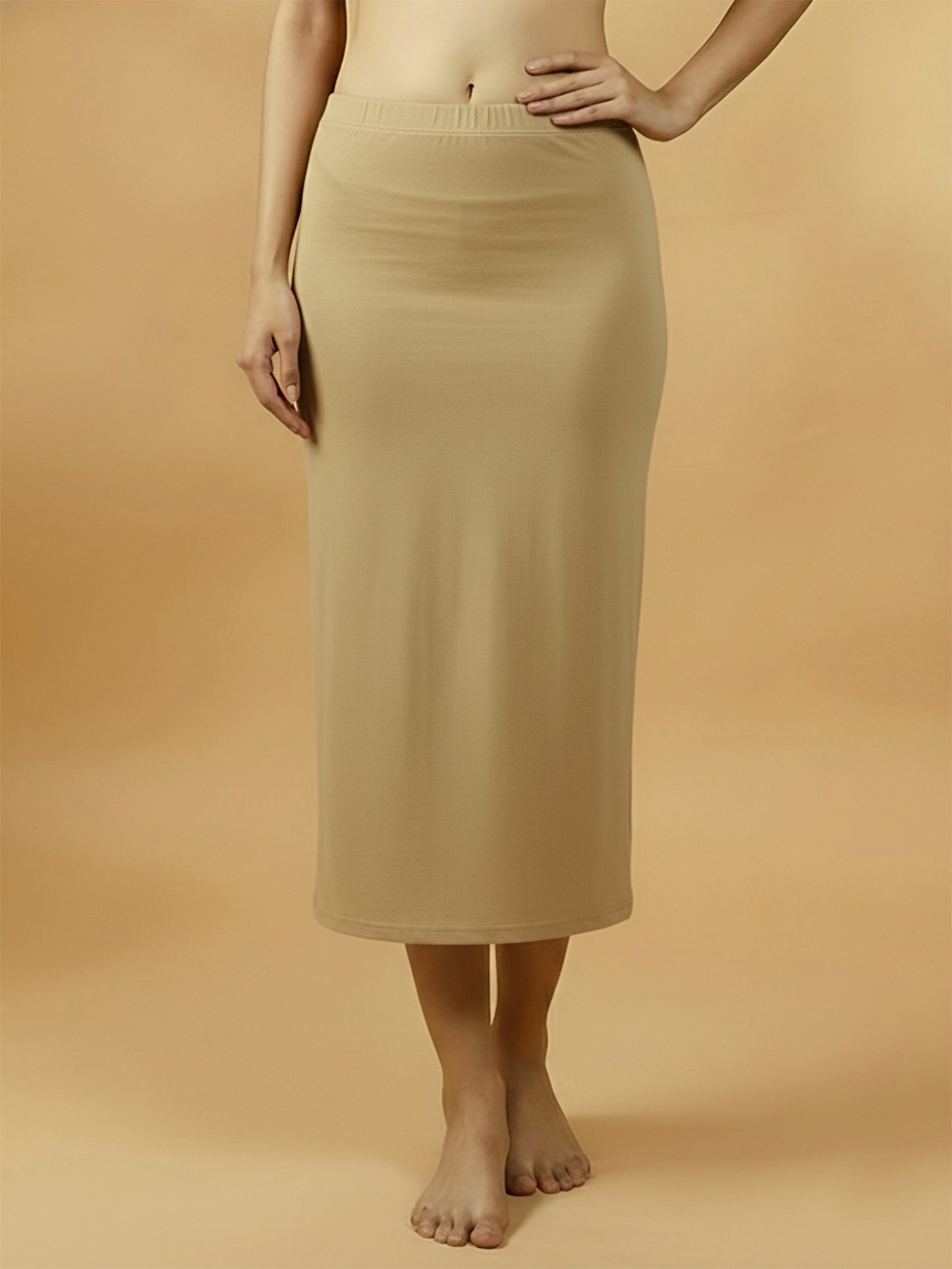 Seamless Gold Saree Shapewear