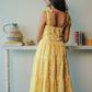 Scintillating Yellow Schiffli Embroidered Pure Cotton Dress