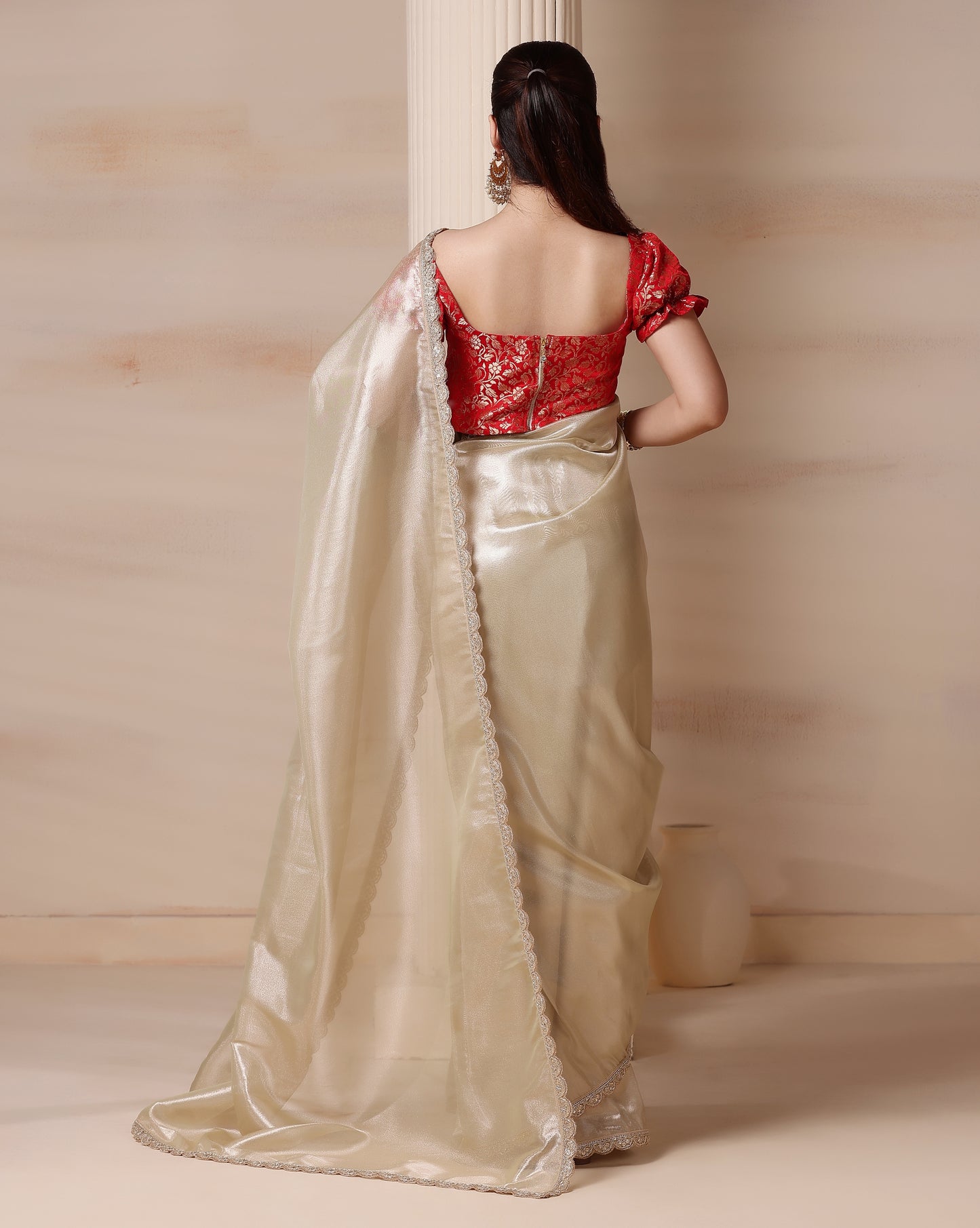 Ivory Allure Saree