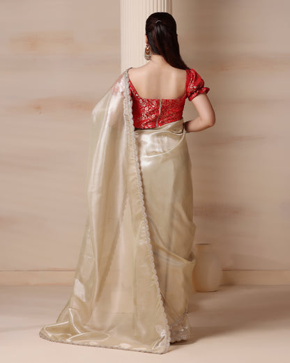 Ivory Allure Saree