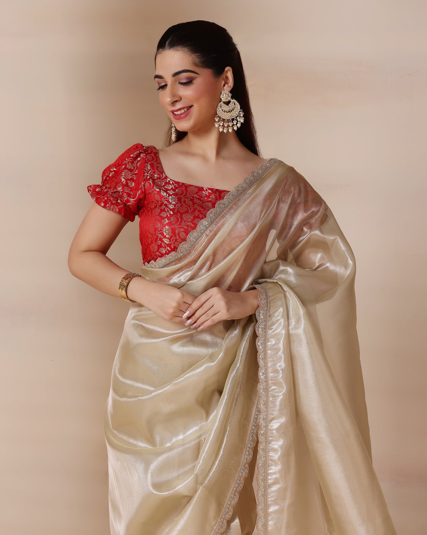 Ivory Allure Saree