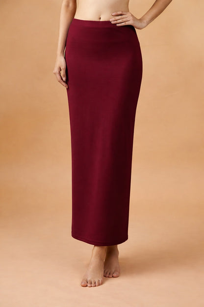Rich Maroon Saree Shapewear