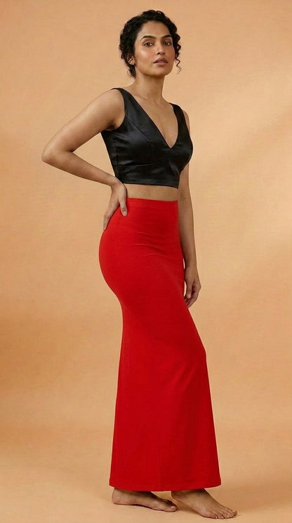 Red Aura Saree Shapewear