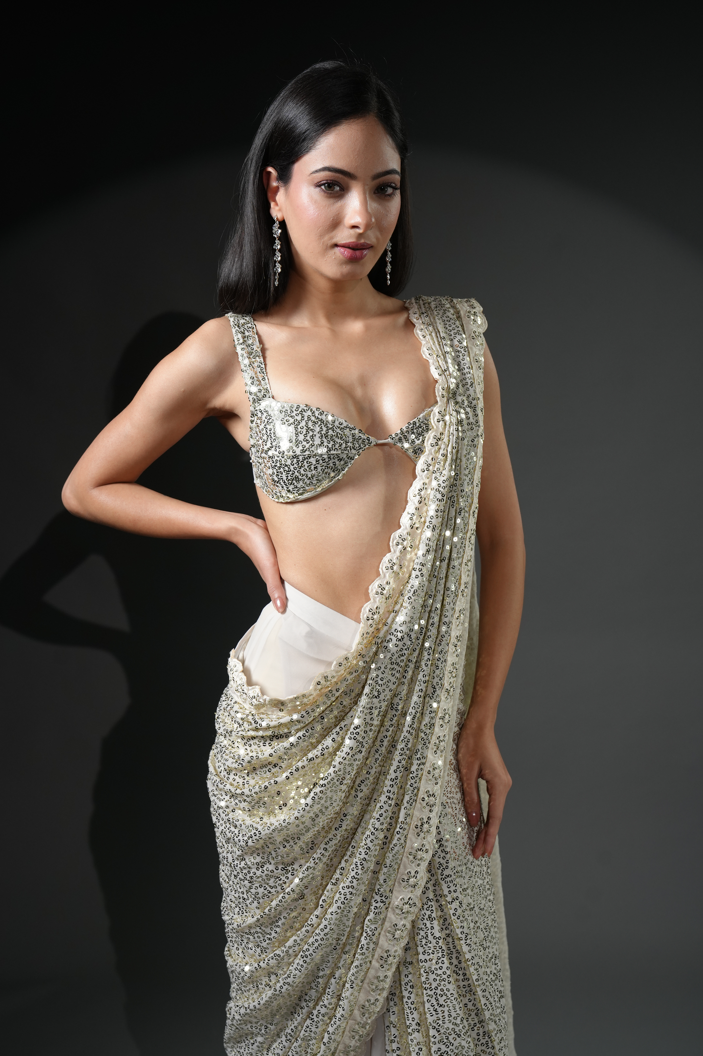 Party ready to wear saree for wedding