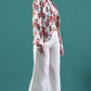 Heavy Embroidered Floral Top and Jacket with Palazzo
